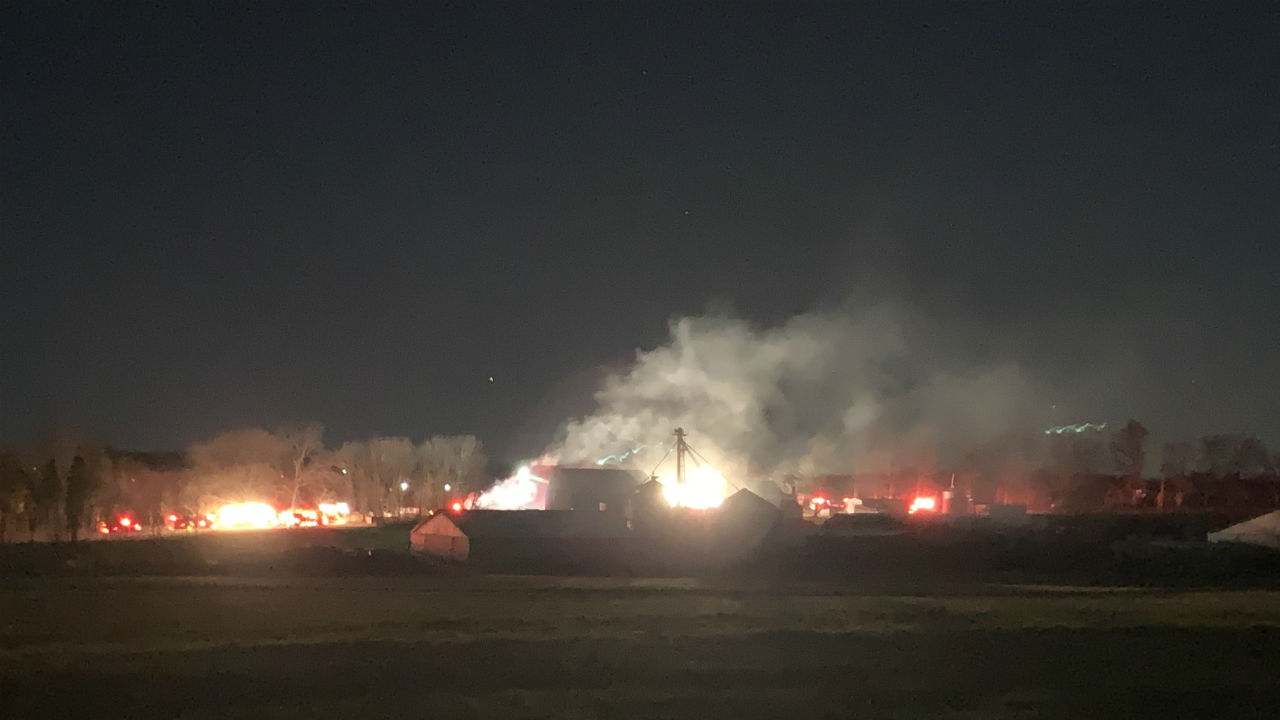 Fire near Quakertown
